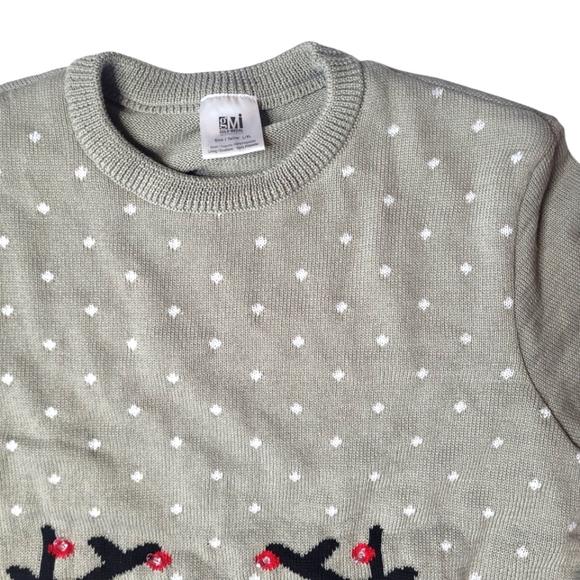 Reindeer Knit Light Up Sweater with Polka Dots Large / X large - Picture 4 of 4